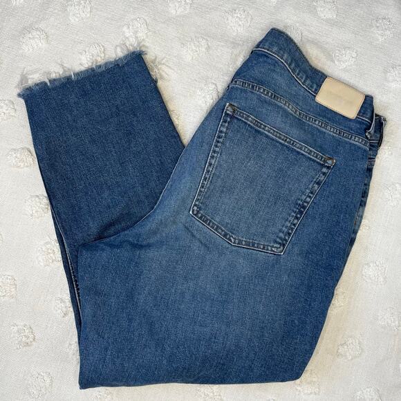Everlane The Cheeky Jean Crop Medium Wash Plus size 35 Minimalist Sustainable - Picture 2 of 8